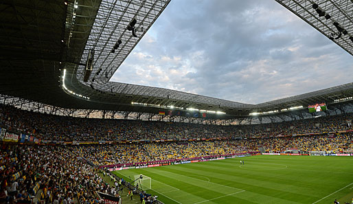 Während der EURO 2012 fanden im stadion von Lwiw drei Vorrundenspiele statt