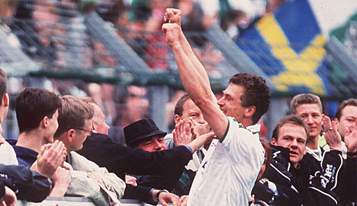 Lang ist's her: 1999 jubelte Toni Polster noch für Borussia Mönchengladbach