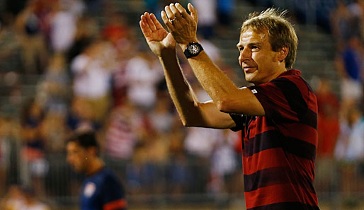 Applaus: Jürgen Klinsmann und das US-Team haben das Viertelfinale beim Gold CUp erreicht