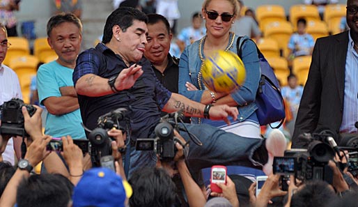 Diego Maradona scheint erneut für kuriose Schlagzeilen zu sorgen