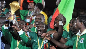 Die Nationalmannschaft Sambias feierte 2012 den ersten Titel bei einem Afrika Cup