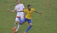 Superstar Neymar hatte gegen Serbien keinen leichten Stand