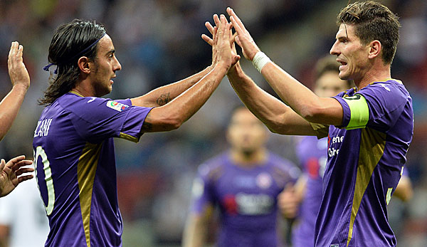 Auch dank eines Treffers von Mario Gomez gewann Florenz 2:1 gegen Real Madrid