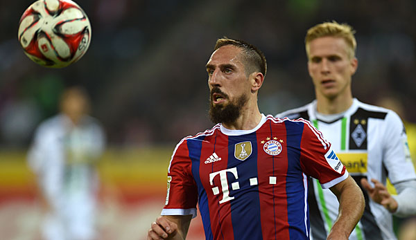 Franck Ribery wurde beim Spiel in Mönchengladbach eingewechselt