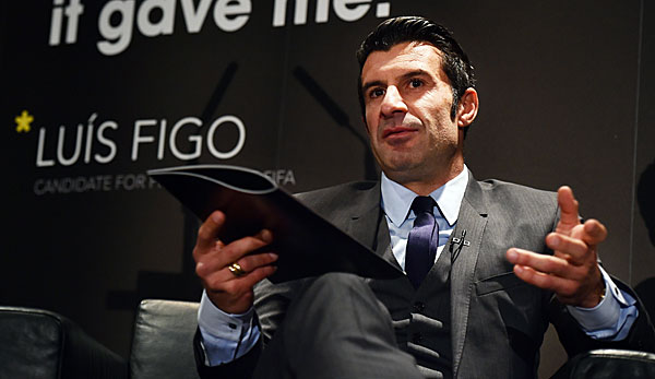 Luis Figo ist einer von drei Herausforderern von FIFA-Präsident Sepp Blatter
