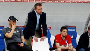 Peter Zeidler (l.) war in Hoffenheim Ralf Rangnicks Co-Trainer