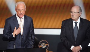 Joseph Blatter äußerte sich kritisch zu den Aussagen von Franz Beckenbauer