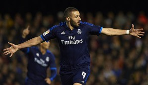 Karim Benzema traf zum 1:0 für Real Madrid