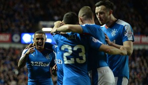 Die Glasgow Rangers feierten im Ibrox Stadium ein rauschendes Fest