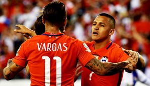 Sieggaranten unter sich: Vargas und Sanchez schnürten jeweils einen Dppelpack