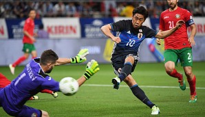 Der Dortmunder Shinji Kagawa erzielte beim 7:2-Erfolg über Bulgarien zwei Treffer