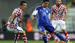 Auch Ivan Perisic war für Kroatien am Ball