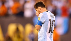 Lionel Messi hat die erneute Finalniederlage schwer getroffen