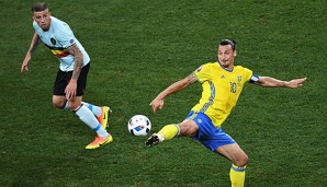 Zlatan Ibrahimovic schied mit Schweden bereits in der Vorrunde der EM aus