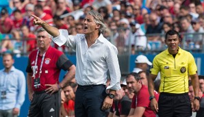 Roberto Mancini verlor mit Inter in der Vorbereitung gegen den FC Bayern