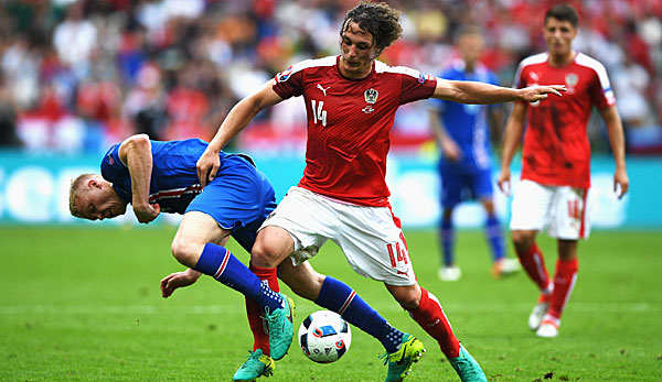 Julian Baumgartlinger schied mit Österreich in der Gruppenphase der EM 2016 aus
