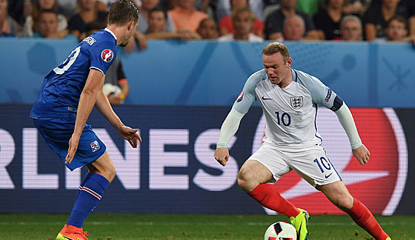 Wayne Rooney scheiterte mit England sensationell an Island im Achtelfinale der EM
