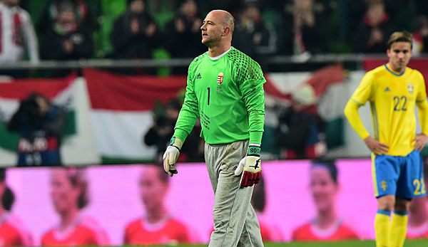 Gabor Kiraly absolvierte insgesamt 107 Länderspiele für Ungarn