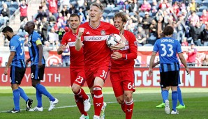 Bastian Schweinsteiger erzielte bei seinem MLS-Debüt nach gerade einmal 17 Minuten sein erstes Tor für Chicago