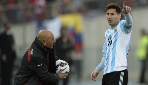 Jorge Sampaoli und Lionel Messi sind die Hoffnungsträger der Seleccion