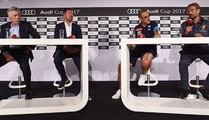 Ancelotti, Simeone, Sarri und Klopp kämpfen beim Audi Cup um den Titel