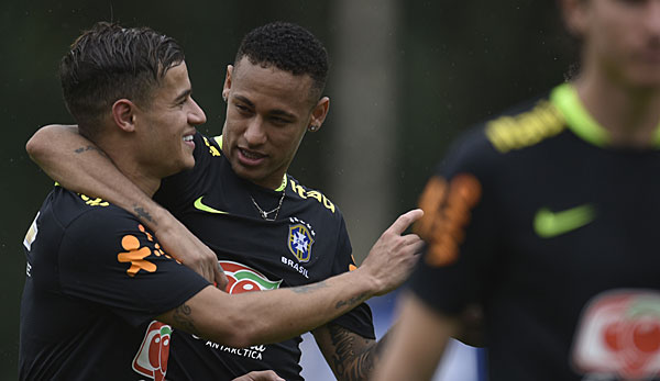 Neymar und Coutinho sind durch ihre gemeinsame Zeit bei der Nationalmannschaft gut befreundet