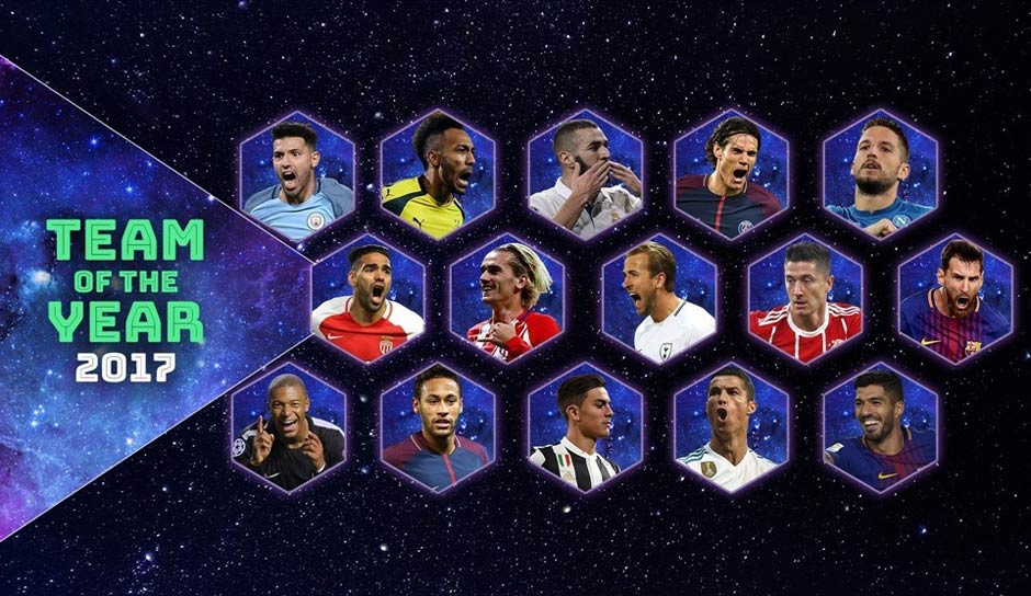 Die UEFA hat am Donnerstag das Team des Jahres 2017 verkündet. Insgesamt 8,7 Millionen User haben auf der Verbandsseite aus diesen Kandidaten ausgewählt