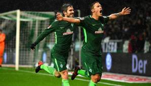 BUNDESLIGA - 3 Tore u.a.: Fin Bartels und Max Kruse (Werder Bremen)