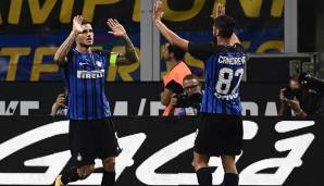 SERIE A - 4 Tore: Antonio Candreva und Mauro Icardi (Inter Mailand)