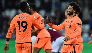 4 Tore u.a.: Sadio Mane und Mohamed Salah (FC Liverpool)