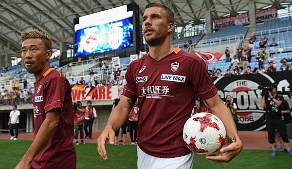 Lukas Podolski weiter ohne Sieg und ohne Tor.