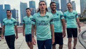 Drittes Trikot, neue Farben: Mesut Özil, Pierre-Emerick Aubameyang und Co. bekommen vom FC Arsenal einen überraschenden Look verpasst.