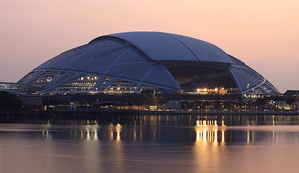Das National-Stadium in Singapur bietet Platz für 55.000 Zuschauer.