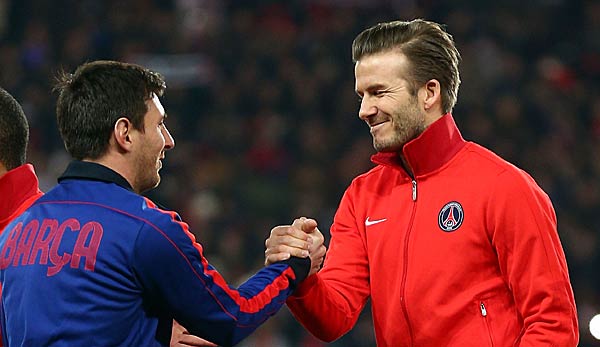 Beckham will Messi zu seinem neuen Club in die MLS locken.