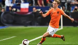 Player to watch: Frenkie de Jong ist schon jetzt Dreh- und Angelpunkt des niederländischen Spiels. Der Ajax-Shootingstar ist das Gesicht des Umbruchs der Oranje. Seine schnellen Antritte aus der Tiefe bekam auch Deutschland schon zu spüren.