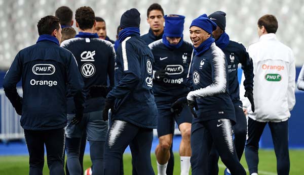 Die französische Auswahl trifft am heutigen Dienstag auf Uruguay.