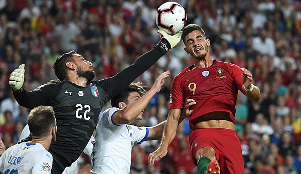 Das Spiel Italien gegen Portugal ging im Hinspiel mit 1:0 für die Portugiesen aus.