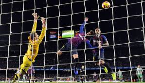 Platz 7: FC Barcelona - 0,67 (8 Standardtore in 12 Ligaspielen)