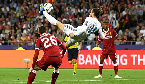 Gareth Bale traf im Champions-League-Finale gegen Liverpool per Fallrückzieher.