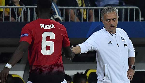 Wurden bei Manchester United keine Freunde: Mittelfeldstar Paul Pogba und Trainer Jose Mourinho.