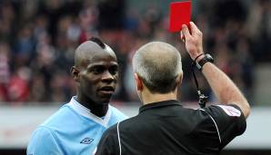 Mario Balotelli: 5 Rote Karten für Manchester City, OGC Nizza