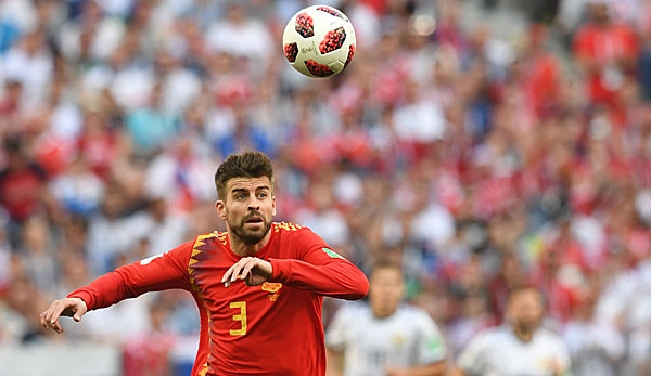 Bei der WM 2018 bestritt Gerard Pique gegen Russland sein letztes Länderspiel für Spanien.