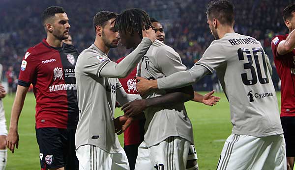 Skandalöse Vorfälle in der Serie A: Moise Kean wurde beim Gastspiel von Juventus Turin bei Cagliari mehrfach rassistisch beschimpft.