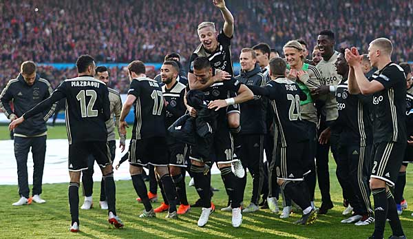 Der Triumphzug geht weiter: Ajax krönte sich drei Tage vor dem Halbfinalrückspiel in der Champions League gegen Tottenham zum Pokalsieger.