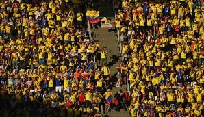Die kolumbianischen Fans werden auch in Sao Paolo das Stadion wieder in Gelb tauchen.