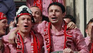 Mark van Bommel und Arjen Robben verbrachten gemeinsame Jahre in München.