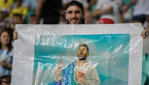 Argentinien verehrt natürlich auch in Brasilien seinen eigenen Gott: Lionel Messi.