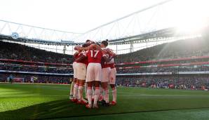 11. Platz: FC Arsenal (Premier League) - 67,9 Prozent (129 Siege in 190 Spielen).