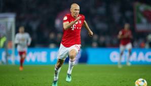17. Arjen Robben | Mittelfeld / Angriff | für: Real Madrid, Bayern | Kontertore: 16.