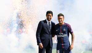 Platz 11: Paris Saint-Germain, 2017/18 – Saldo: -139,6 Mio. Euro. Teuerste Verpflichtung: Neymar (FC Barcelona), 222 Mio. Euro.